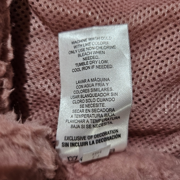 🎉Host Pick🎉Champion Fuzzy Pullover Sherpa Sweater Size M Mauve NWT - Picture 15 of 16